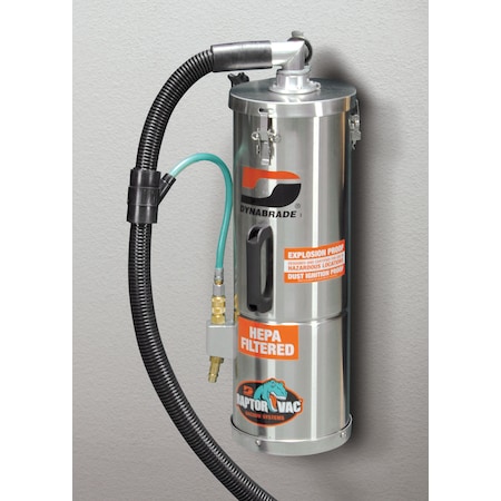 Dynabrade Raptor Vac Pneumatic Vacuum - Wall-Mount Style 61470